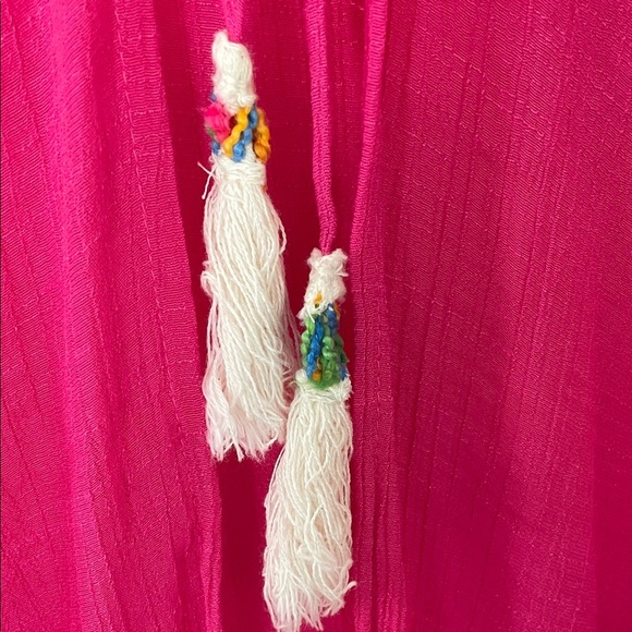 BECCA Pink Tassel Coverup - ready for the beach! - Picture 3 of 9